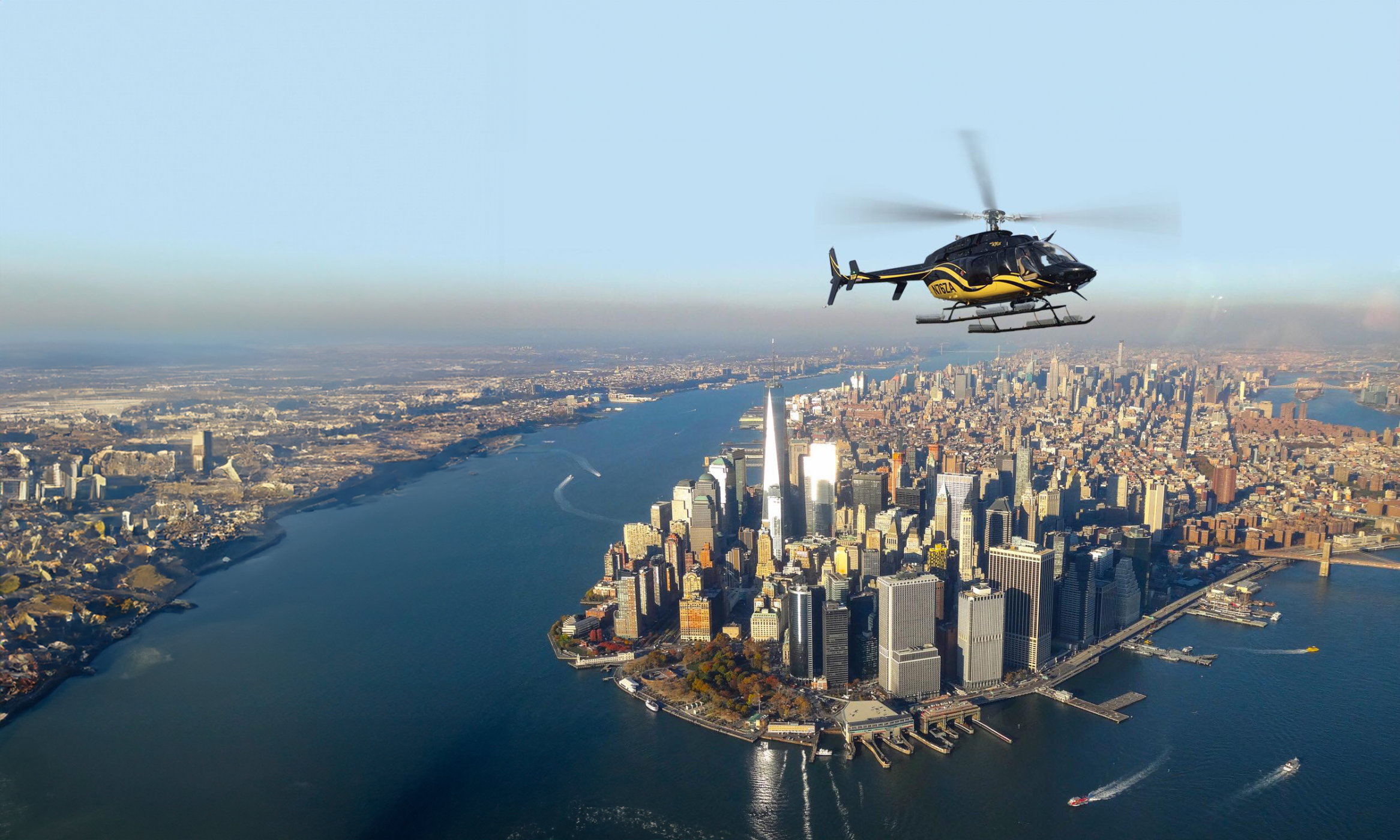 Helicopter flight in your city